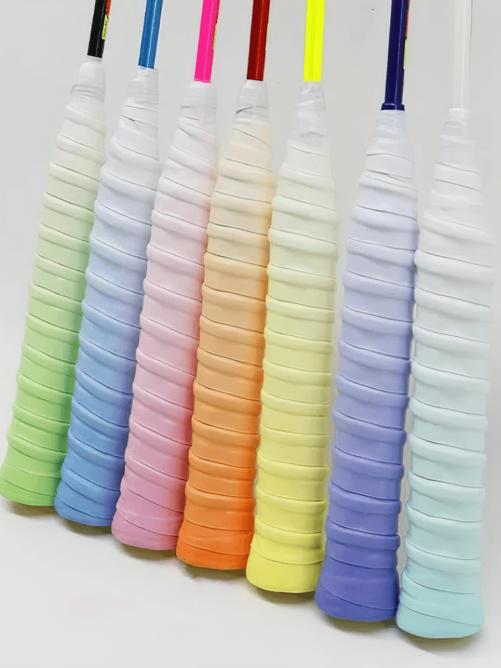 Colorful Racket Grip Wraps for Tennis and Badminton - SF3444 in multiple shades for enhanced performance and style.