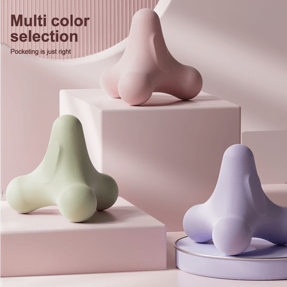 Colorful compact 3D massage balls on display, perfect for muscle relaxation and tension relief, ideal for home or travel use.