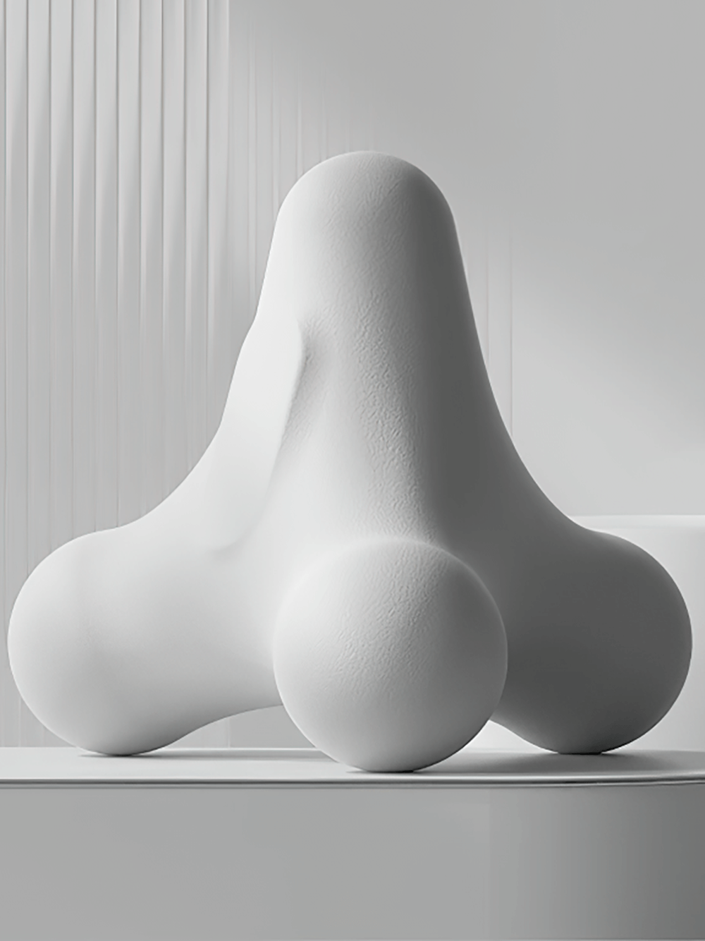 Ergonomic 3D massage ball for muscle relaxation, ideal for back and foot massages. Lightweight and portable design.