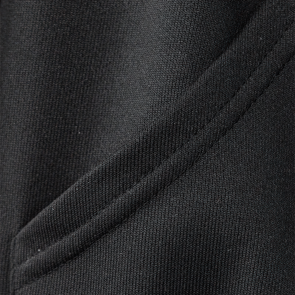 Close-up of side pocket on Contrast Hooded Zip Sweatshirt with Pockets - SF3669, showing durable stitching and soft fabric texture.