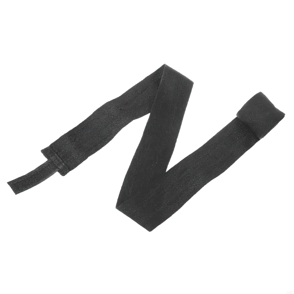Black cotton boxing wrist wrap for kickboxing and Muay Thai training, provides support and flexibility, SF3090 model.