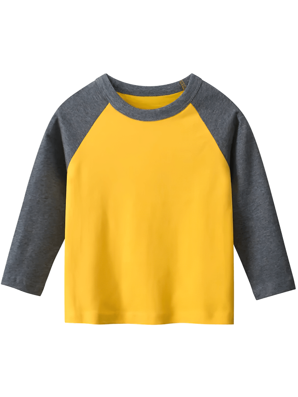 Cotton Long-Sleeved Raglan Top for Boys - SF3607, perfect for school and play with stylish contrast sleeves in soft 100% cotton.