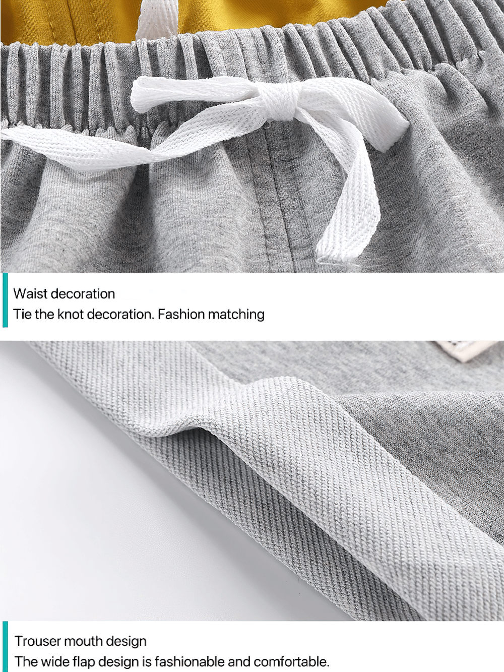 Close-up of Cotton Shorts with Patch Detail and Pockets - SF3806, showing elastic waistband and drawstring with folded hem design.