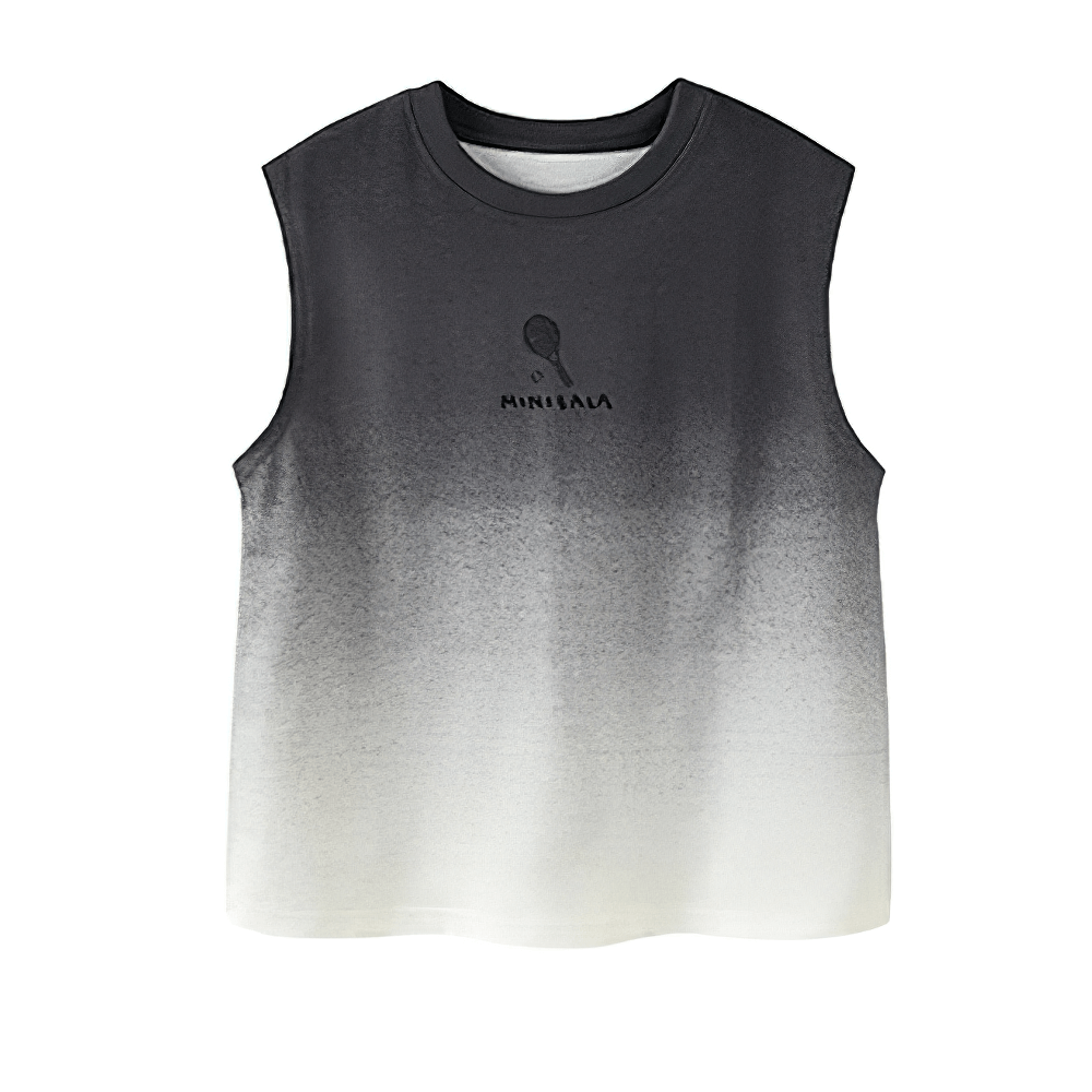 Cotton Tank Top with Tie-Dye Gradient Design - SF3684, kids' breathable summer tank top, soft cotton, sleeveless, active wear.