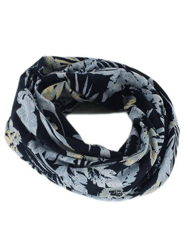 Floral print cotton dance hat scarf for girls, perfect for casual warmth and style, featuring a cozy skullies design. Model SF1727.