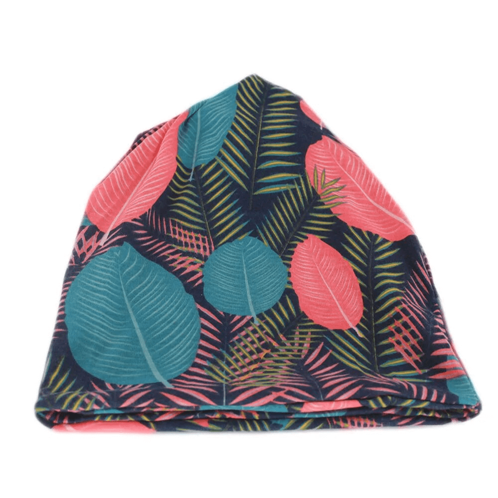 Colorful floral cotton dance hat scarf for girls, SF1727, perfect for staying warm and stylish in casual settings.