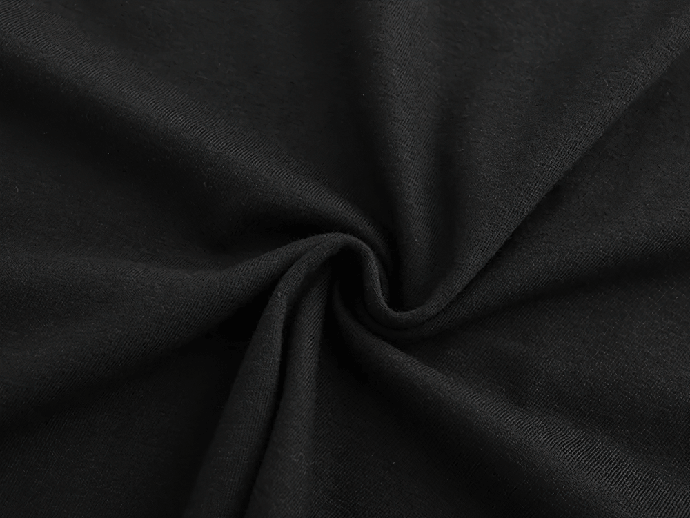 Black fabric texture for Cross Print Gym Bodybuilding Y-Back Tank Top - SF4145, showcasing soft material quality.