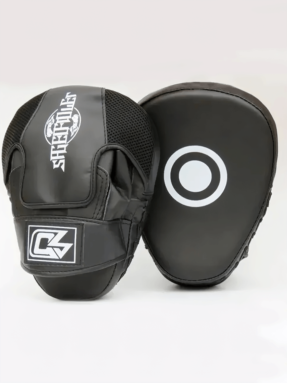 Curved boxing focus mitts for MMA, Muay Thai, and kickboxing with breathable mesh and thick padding - SF3142.