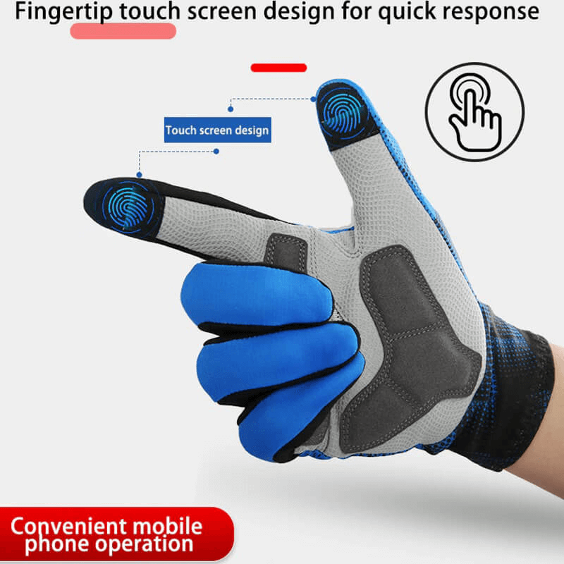 Gants de cyclisme à doigts complets pour écran tactile pour hommes et femmes - SPF0513 
