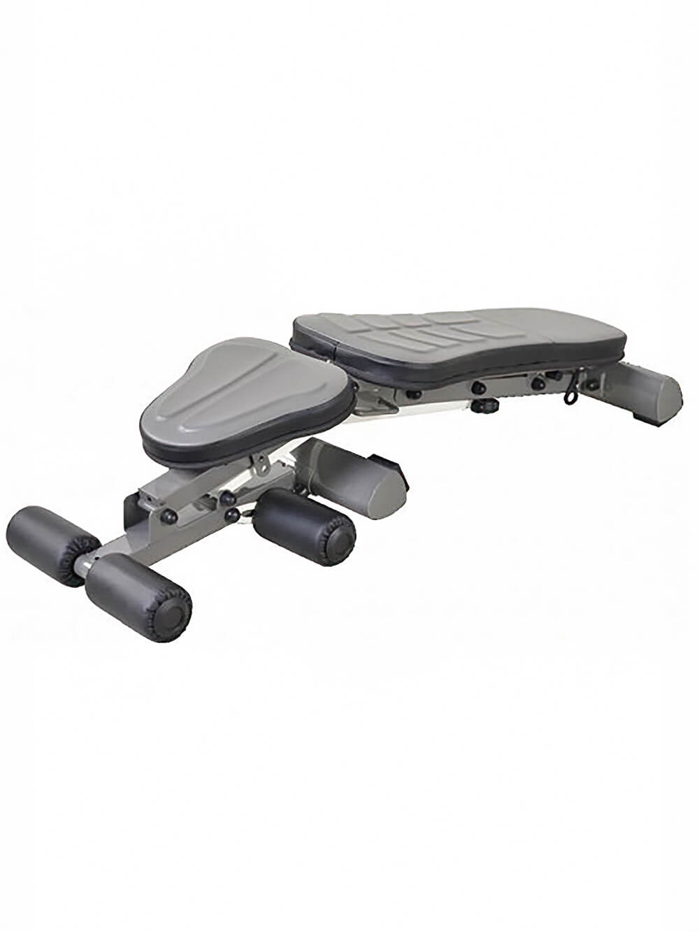 Deluxe Foldable Utility Bench for Home Workouts - SF3448, black adjustable folding weight bench for versatile strength training.
