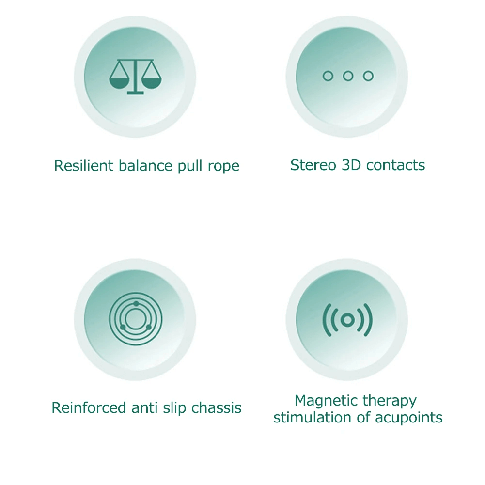 Features of Digital Rotating Waist Twister Board for Fitness - SF3498: balance pull rope, anti-slip chassis, stereo 3D contacts, magnetic therapy.