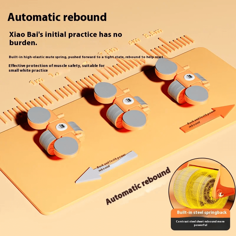 Image of SF3265 Digital Timed Abdominal Roller highlighting automatic rebound feature with elbow support and knee pads.