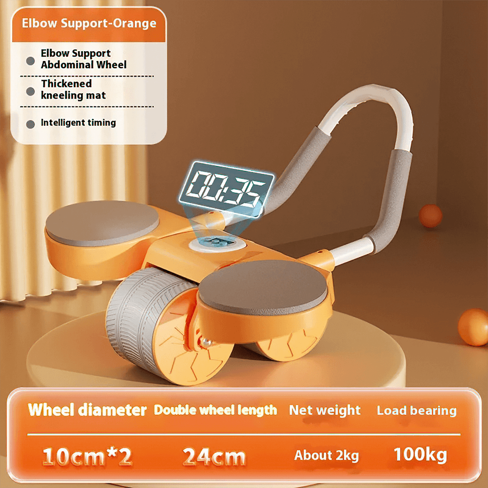 Digital Timed Abdominal Roller SF3265 with automatic rebound, elbow support, and smart timer for effective core workouts.