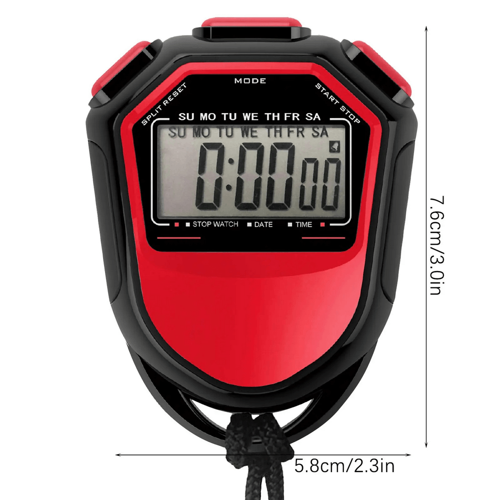 Digital Waterproof Sports Stopwatch with Timer - SF3461 for precise timing in swimming, running, and fitness; ergonomic design, durable.
