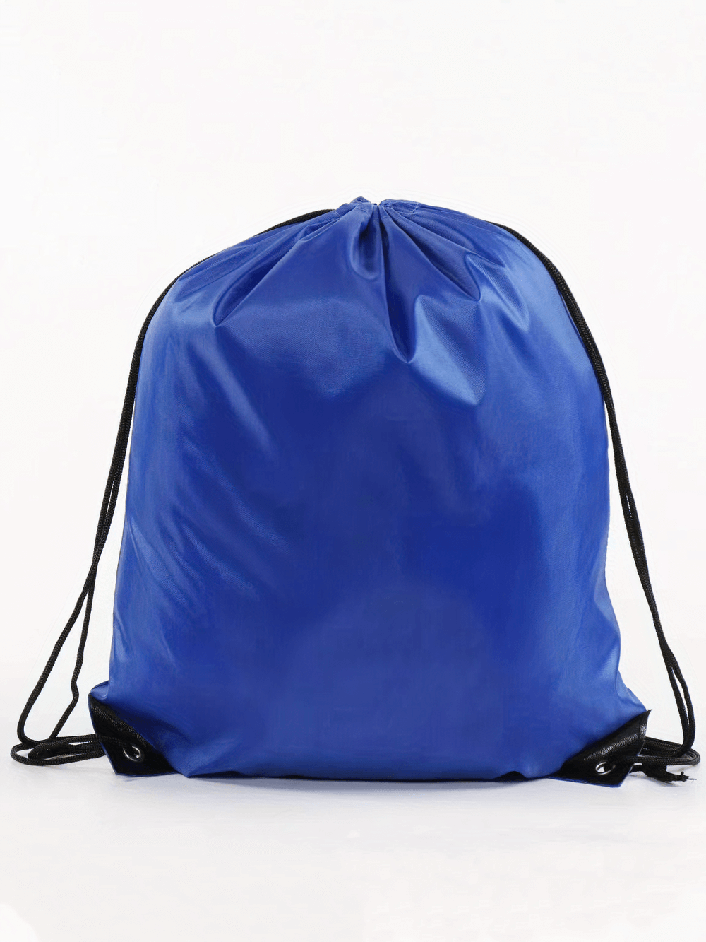 Blue drawstring nylon bag for gym and travel SF2640, durable polyester, perfect for outdoors, sports, yoga, and hiking.