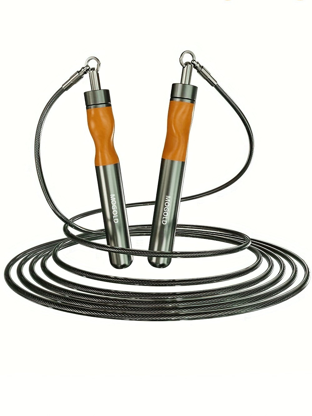 Dual-weight jump rope with adjustable aluminum handles, perfect for fitness training and conditioning. Flexible design for boxing workouts.