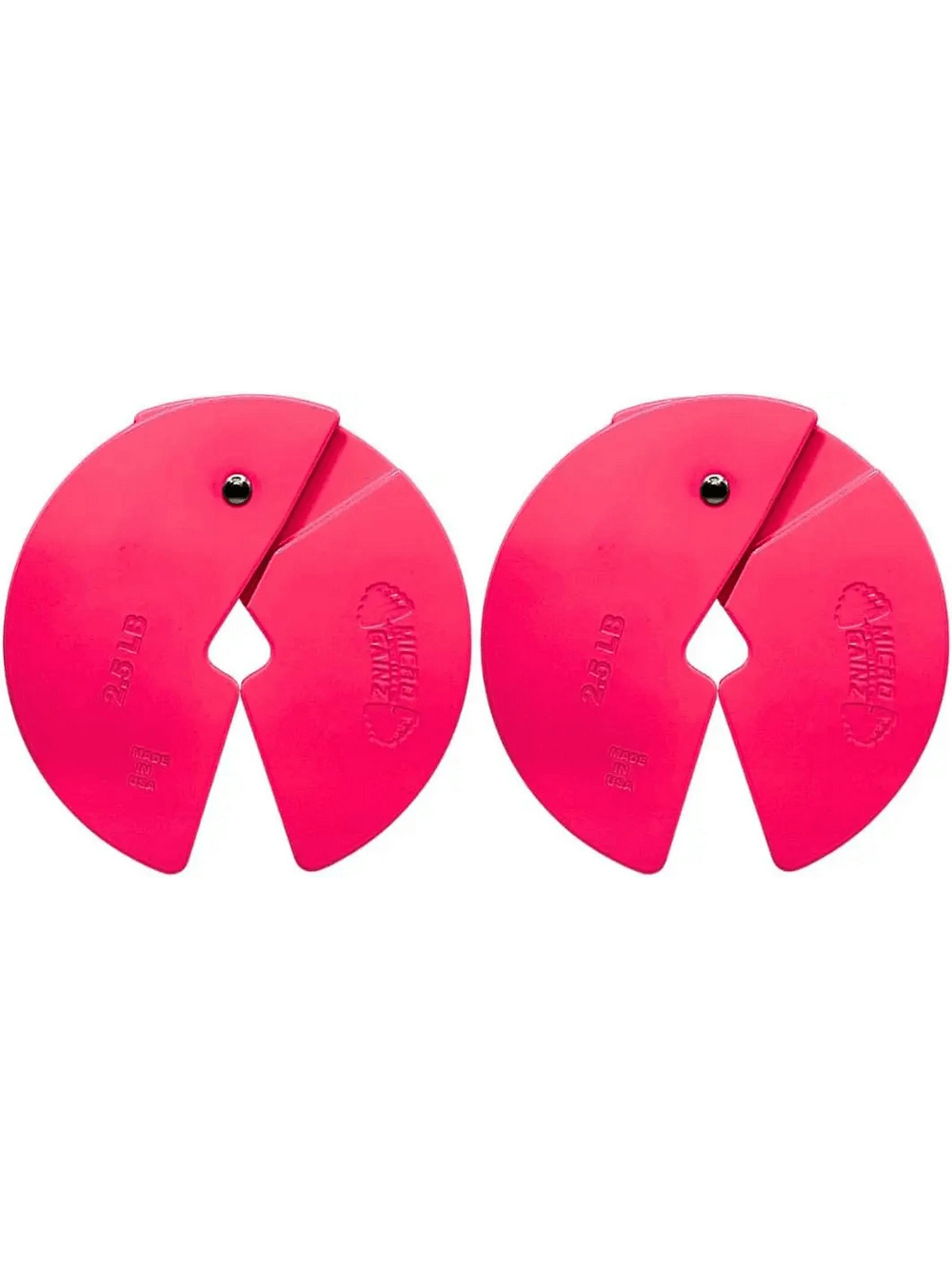 Dumbbell Fractional 2.5lb Micro Weight Plate Pair - SF3436 in vibrant pink, designed for incremental strength training.