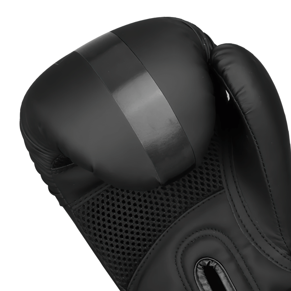 Durable PU leather boxing glove with enhanced wrist support and breathable mesh for training, sparring, and competitions - SF2685.