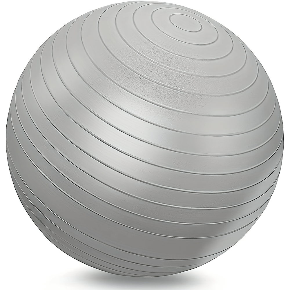 Durable PVC anti-burst yoga ball SF2845 for fitness, stability training, and Pilates with textured grip and anti-slip surface.