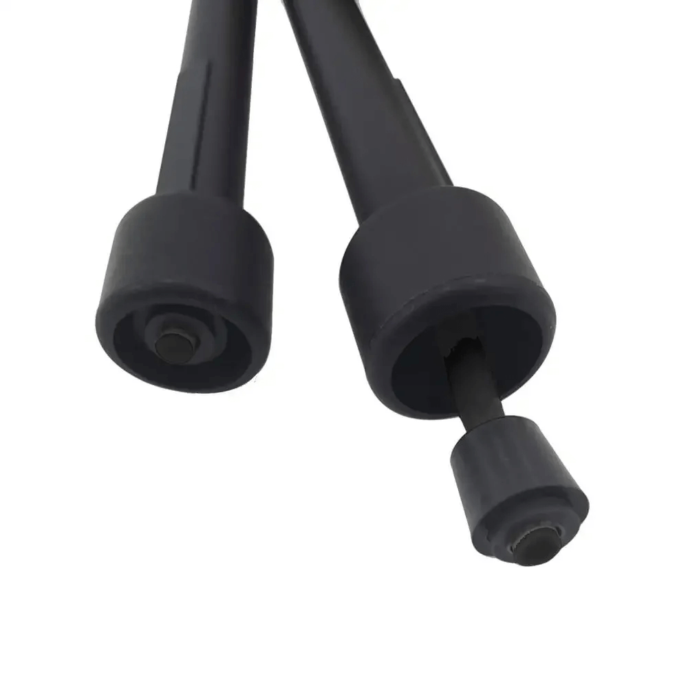 Close-up of adjustable PVC speed jump rope handles for cardio training