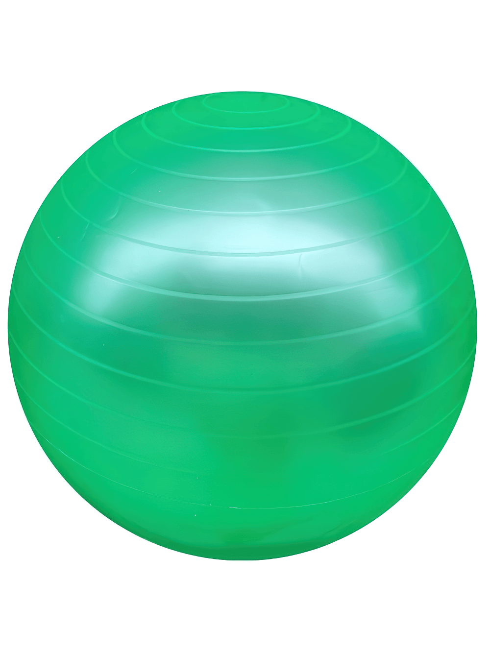 Green durable yoga ball SF2850 for core strength and balance training, made of anti-burst, non-slip eco-friendly PVC.