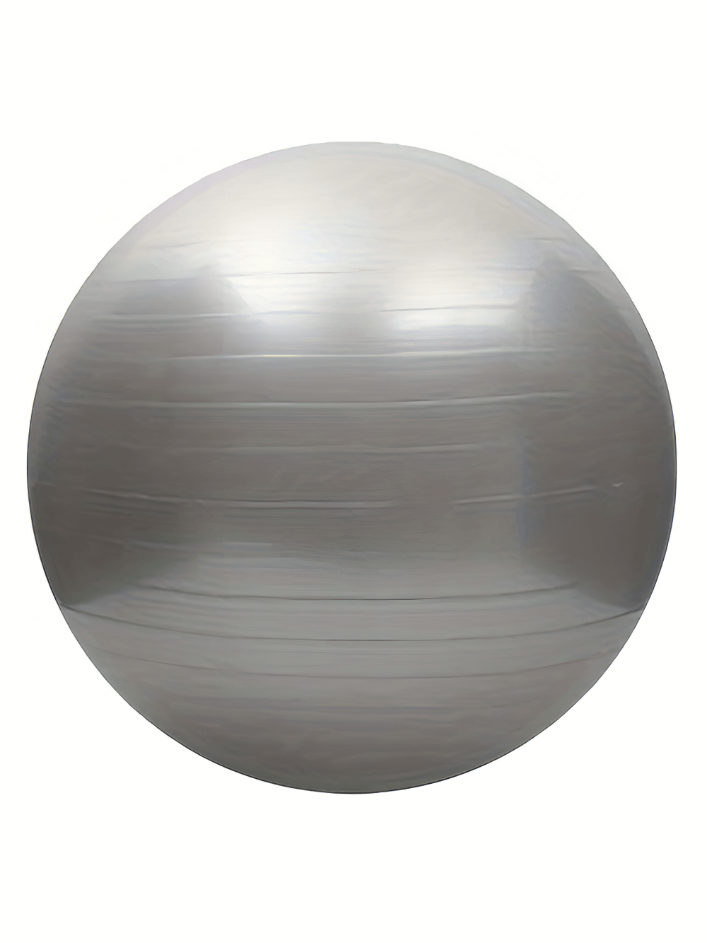 Silver durable yoga ball SF2850 for stability, core training, and balance exercises, made from eco-friendly, non-slip PVC.