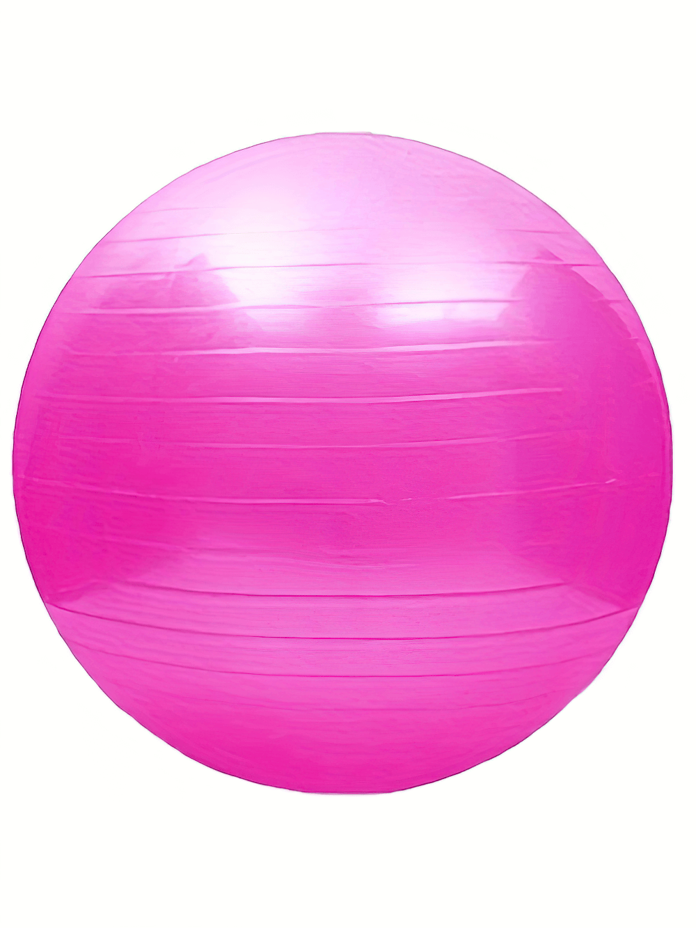 Durable anti-burst pink yoga ball SF2850 for core strength and balance. Includes pump. Ideal for yoga, Pilates, and exercise routines.