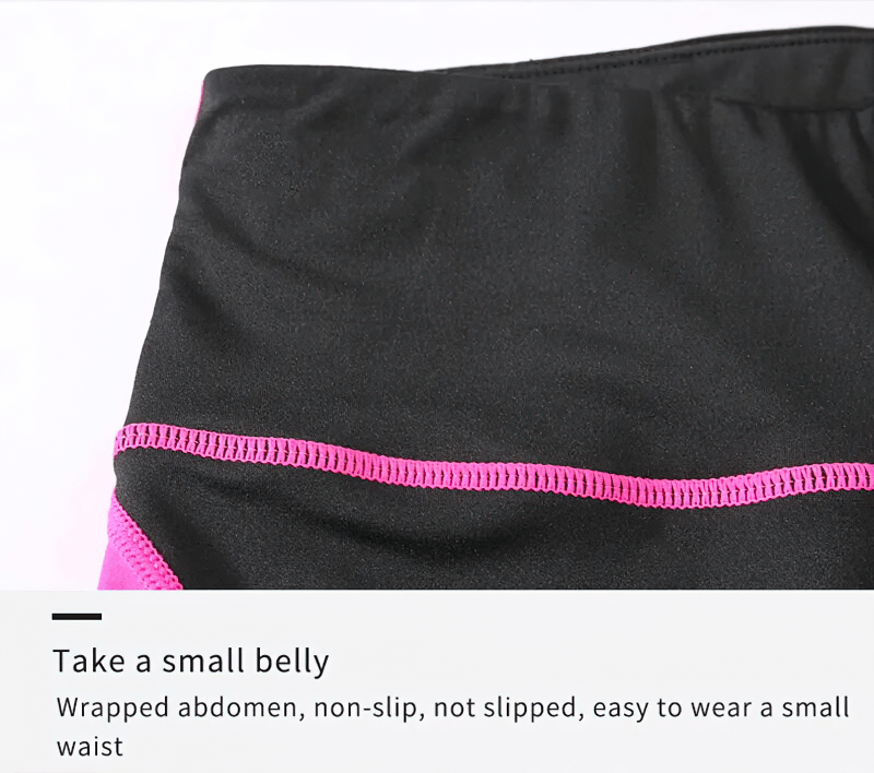 Elastic High-Waisted Patchwork Sports Shorts for Women - SF1627