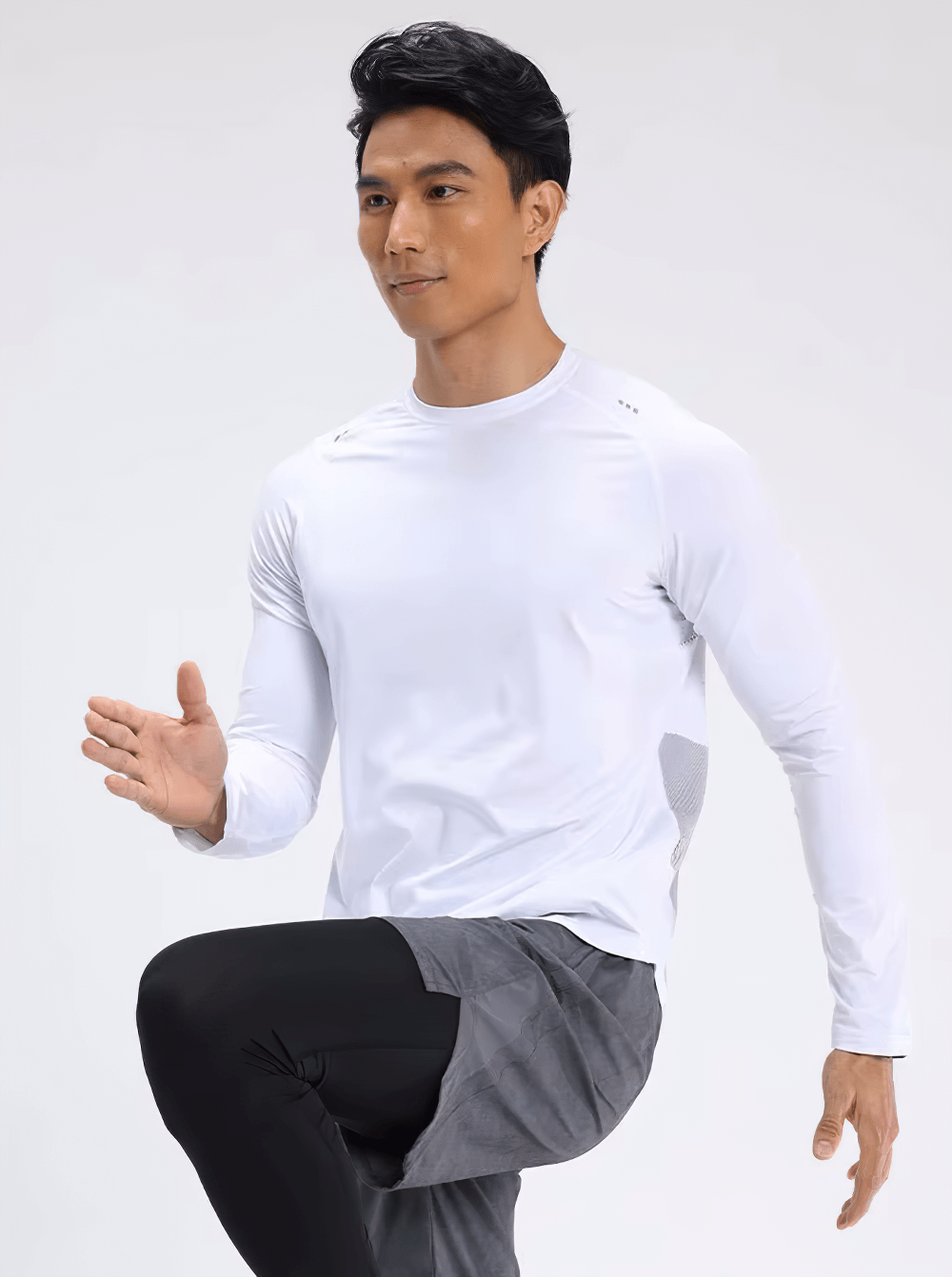 Elastic Men's Long Sleeves Sports Top for Running - SF2537