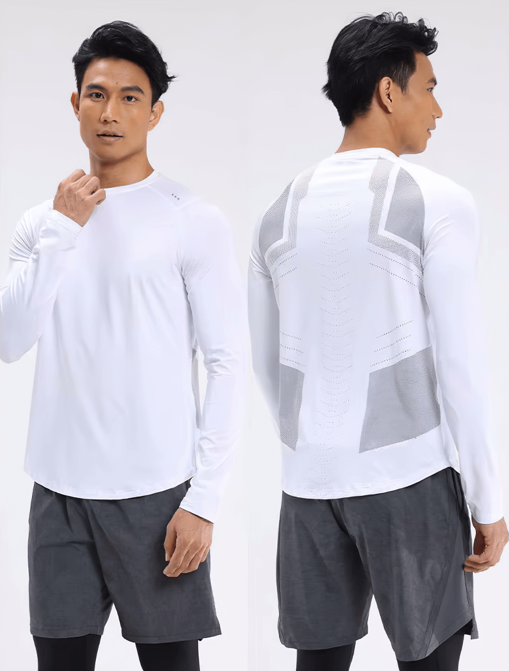 Elastic Men's Long Sleeves Sports Top for Running - SF2537