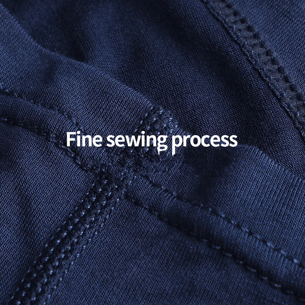 Elastic Modal Boxer Briefs with Mesh Side Panels - SF4746 close-up showcasing fine sewing process.