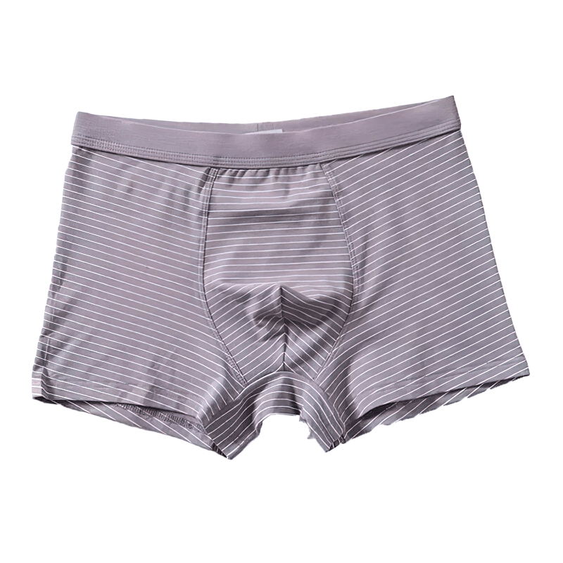 Elastic Soft Men's Boxers SF1330 with moisture-wicking solid pattern for cool comfort and breathability. Perfect everyday wear.