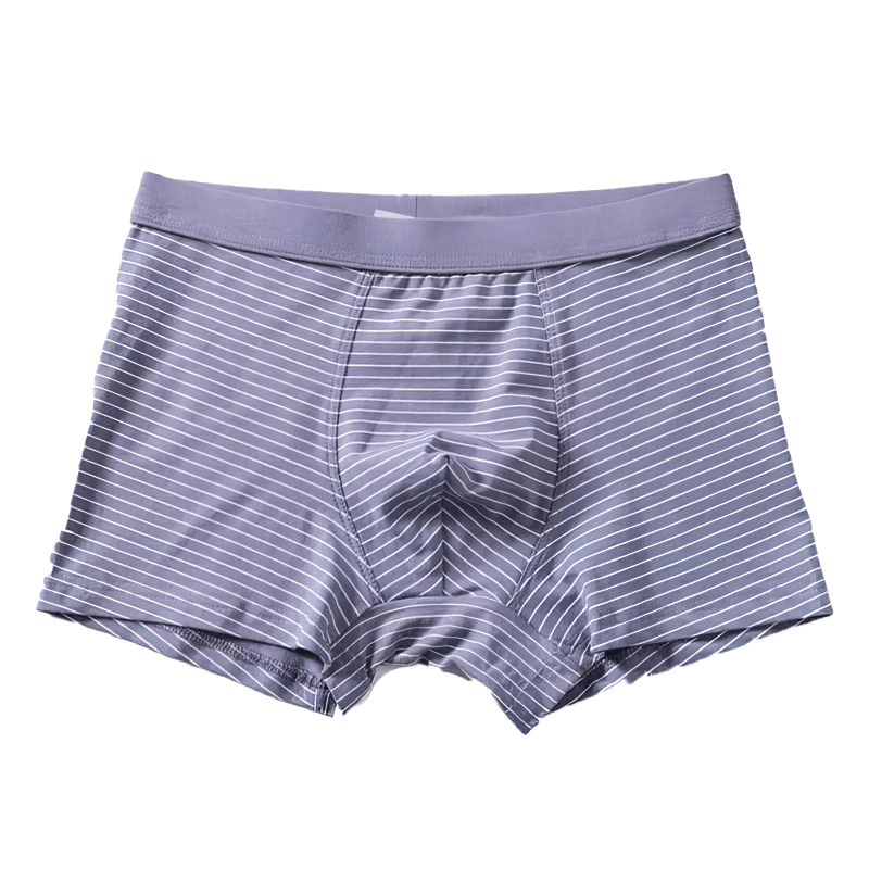 Elastic soft men's boxers with moisture-wicking, breathable fabric in solid pattern, perfect for everyday comfort - SF1330.