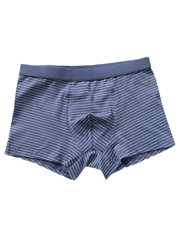 Elastic Soft Men's Boxers with striped pattern, crafted from spandex and viscose for comfort and breathability, SF1330.