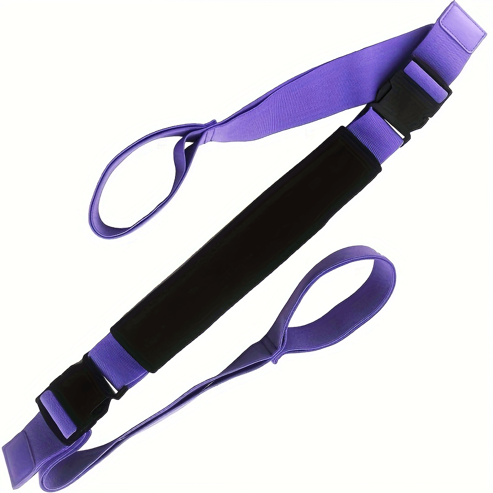 Purple elastic stretch belt for strength and flexibility training, ideal for yoga, dance, and gymnastic exercises - model SF2862.