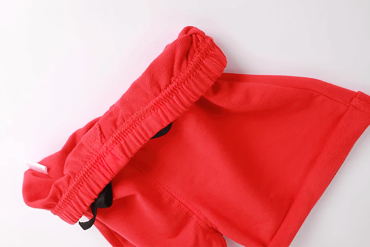 Elastic-Waist Solid Shorts With Drawstring Detail - SF3725, soft cotton kids shorts in vibrant red for daily wear and play.