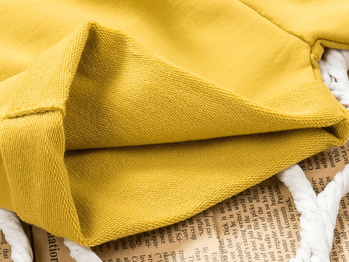 Elastic-Waist Solid Shorts With Drawstring Detail - SF3725 in soft yellow cotton, perfect for kids' daily wear and outdoor play.