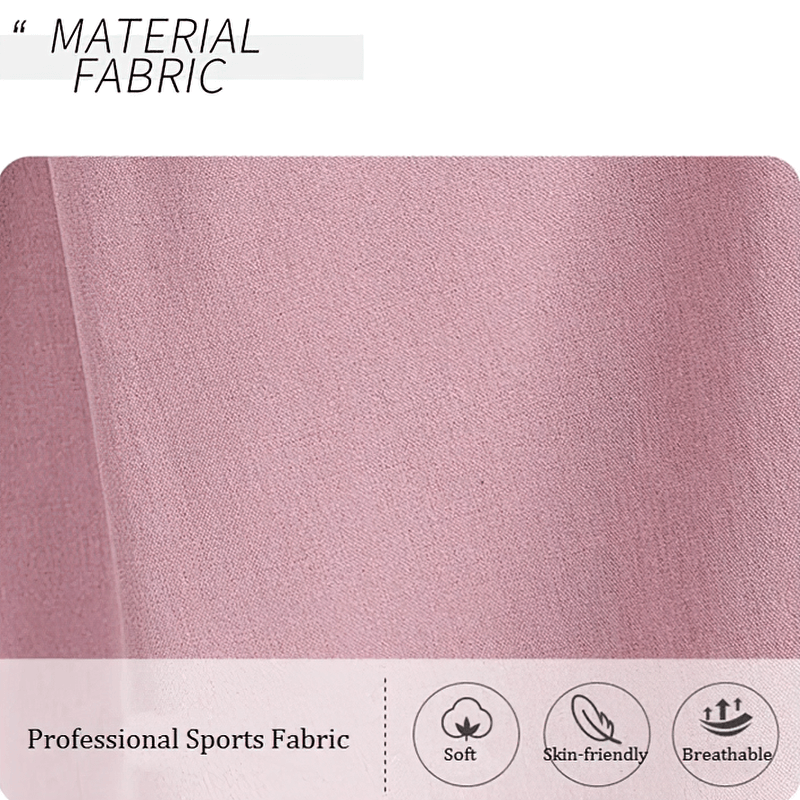 Close-up of professional sports fabric in pink showcasing soft, skin-friendly, and breathable properties for activewear.