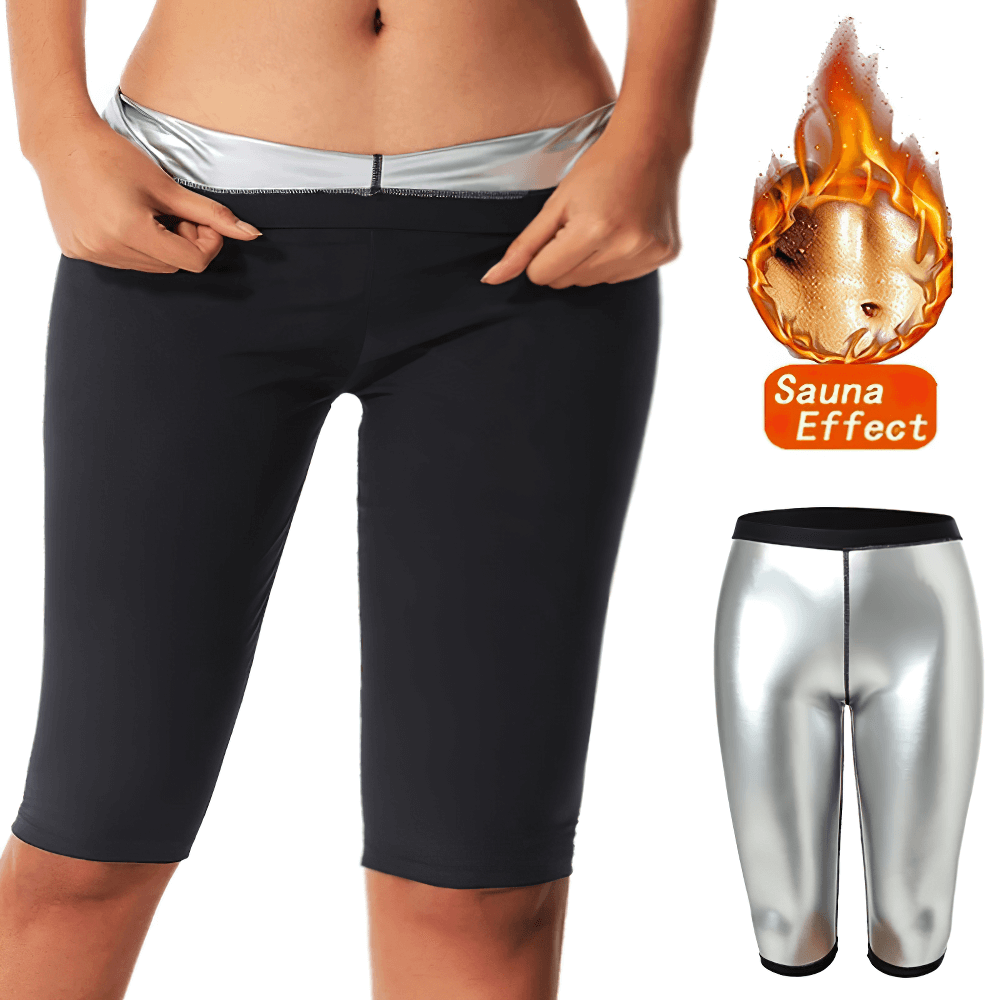 Elastic Women's Slimming Thermo Sauna Shorts with Silver Ion Coating and Sauna Effect for Enhanced Workout Results - SF2249