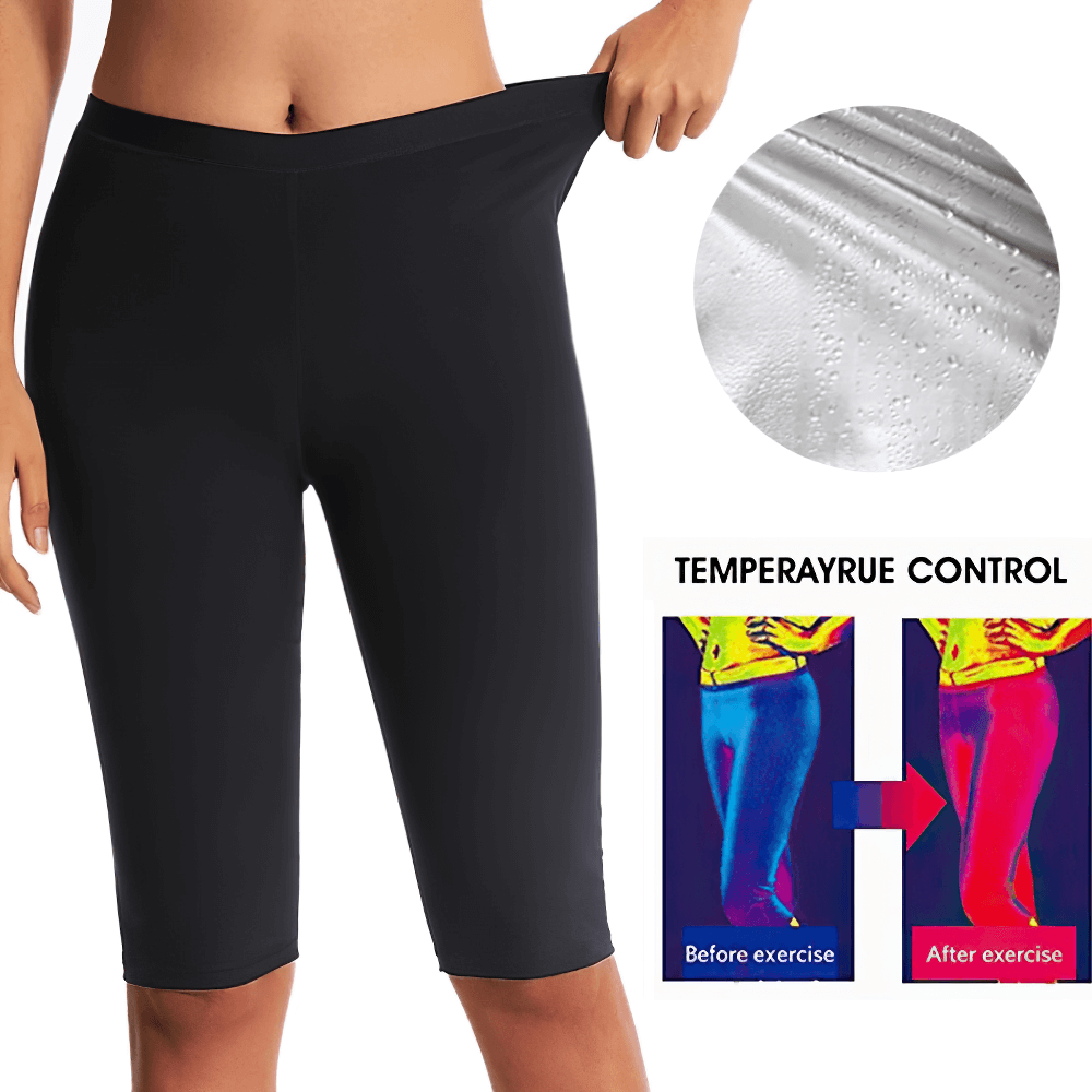 Elastic Women's Slimming Thermo Shorts SF2249 with Silver Ion technology for enhanced workout results and body shaping.