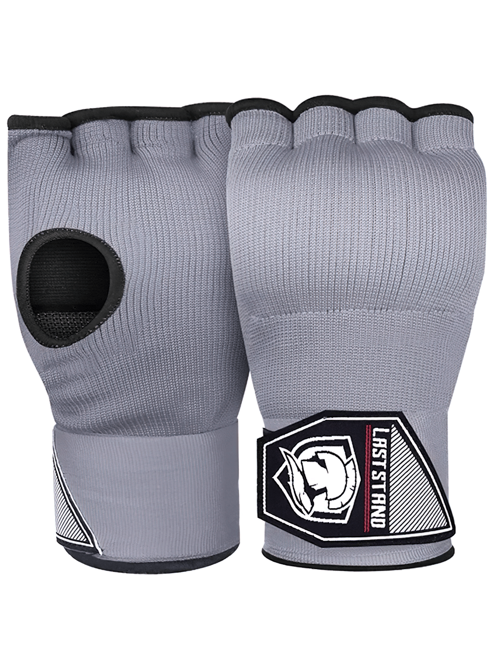 Elastic hand wraps with gel padding for MMA and kickboxing, featuring breathable fabric and secure Quick-EZ closure.