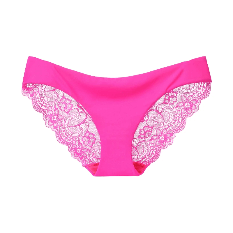 Vibrant pink lace panties with intricate detailing, perfect for a stylish and elegant fit – SF2180.