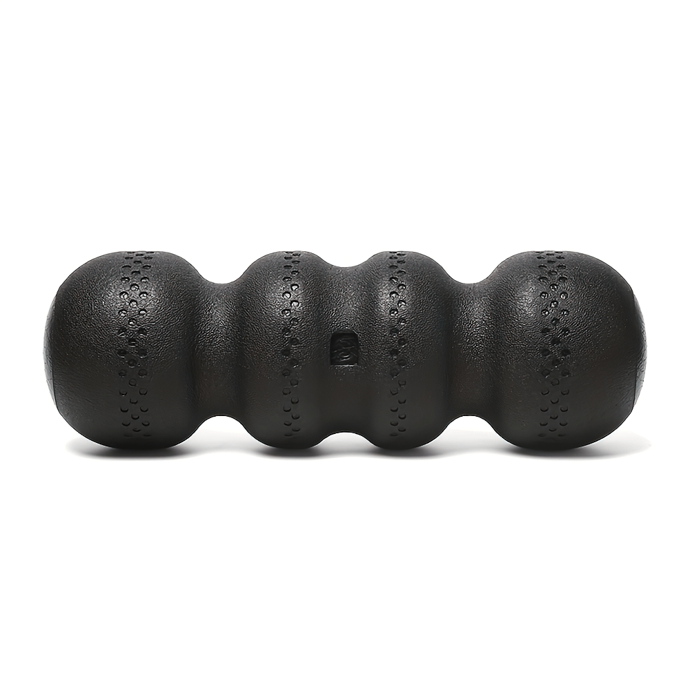 Black EPP peanut massage roller for deep tissue muscle therapy and relief, designed for back, neck, and leg recovery.