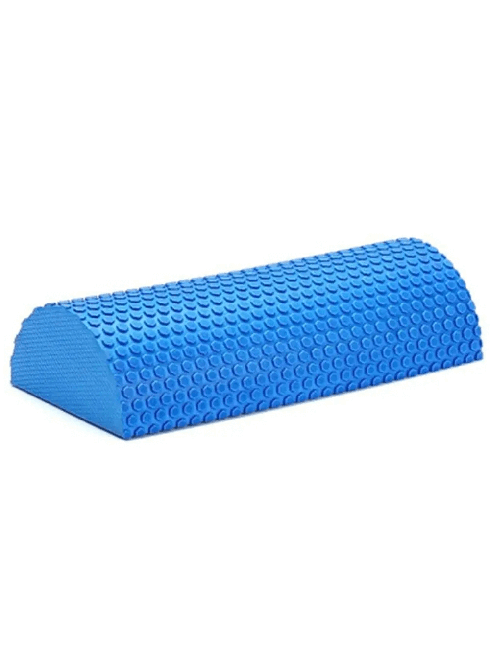 Blue EVA foam yoga block with textured surface for non-slip grip, ideal for stretching and support in yoga and Pilates SF3234.