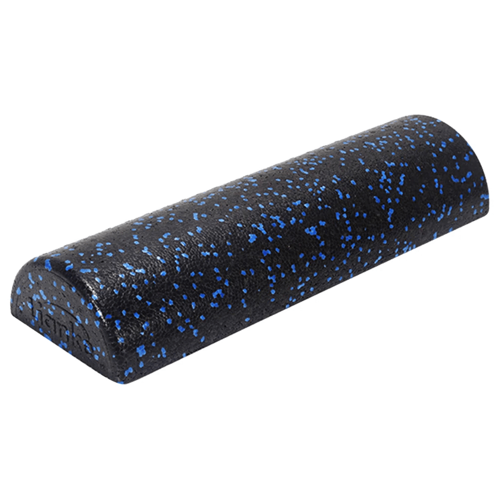 EVA half-round balance foam roller with textured surface for yoga, Pilates, rehab, and core training with improved stability.