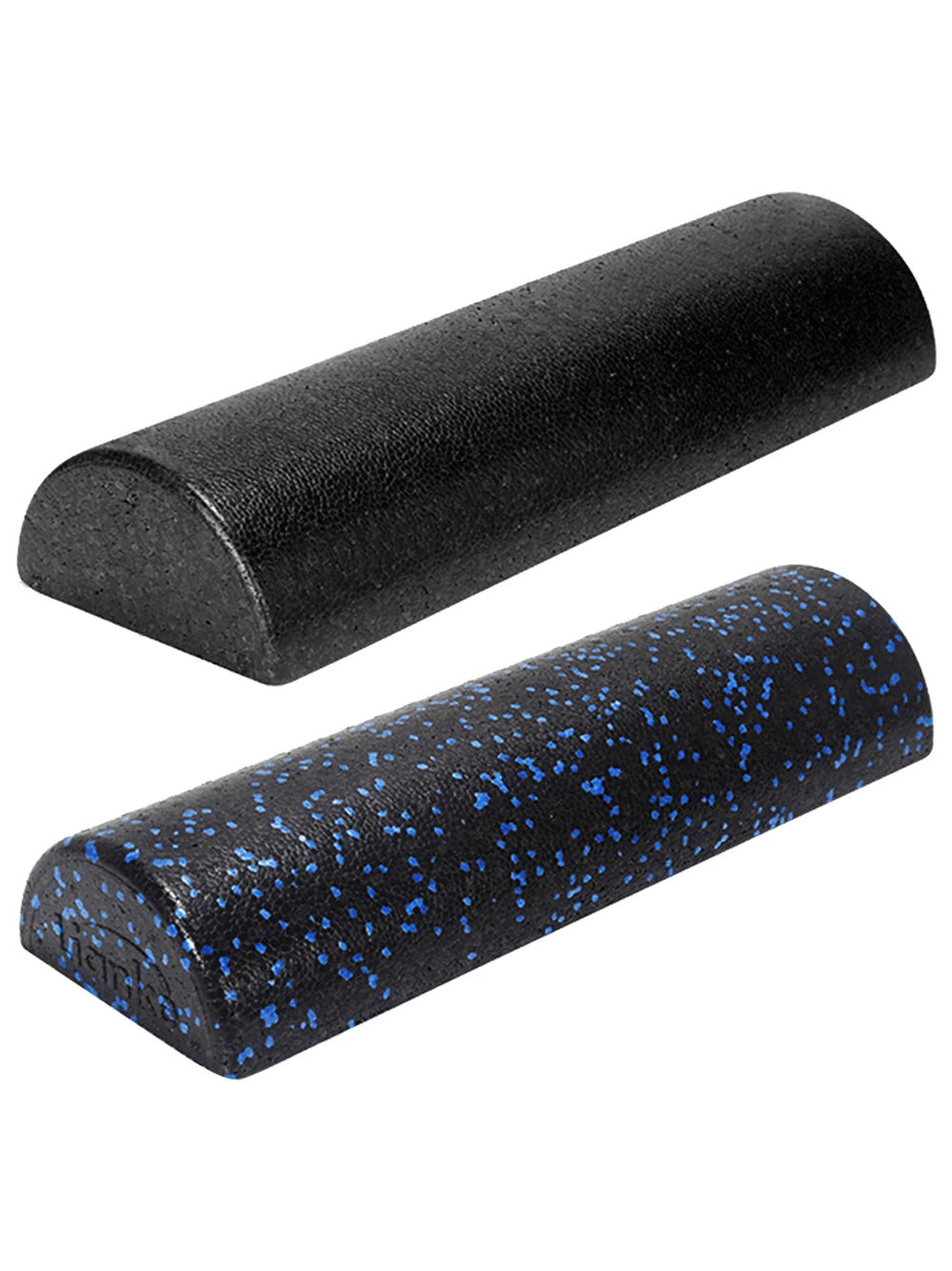 EVA Half Round Foam Roller for yoga, Pilates, and rehab; features a textured surface for stability in balance exercises; SF3235 model
