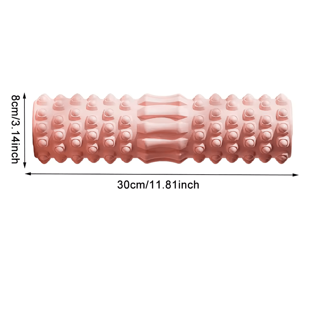 Textured EVA massage roller SF3229 for deep tissue muscle relief and flexibility, measuring 30cm by 8cm.