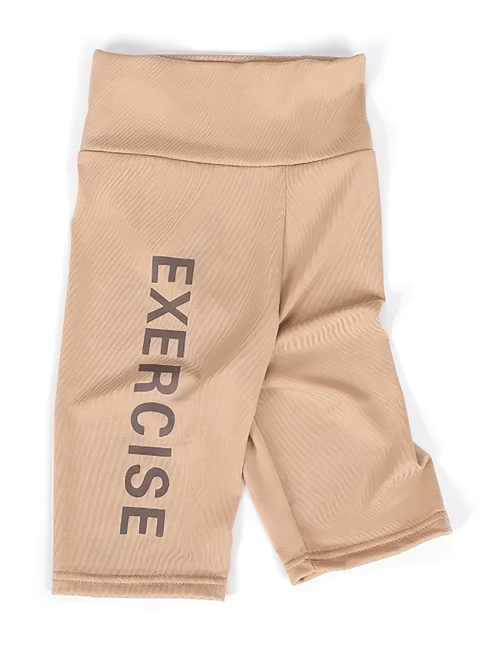 Exercise Print Stretch Biker Shorts for Active Wear - SF3758, youth leggings with EXERCISE print and elastic waist, ideal for sports