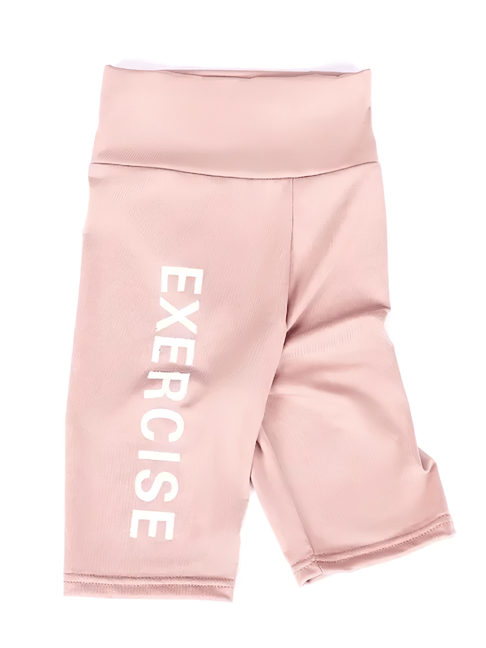 Exercise Print Stretch Biker Shorts for Active Wear - SF3758 with bold EXERCISE print for youth sports and outdoor activities.