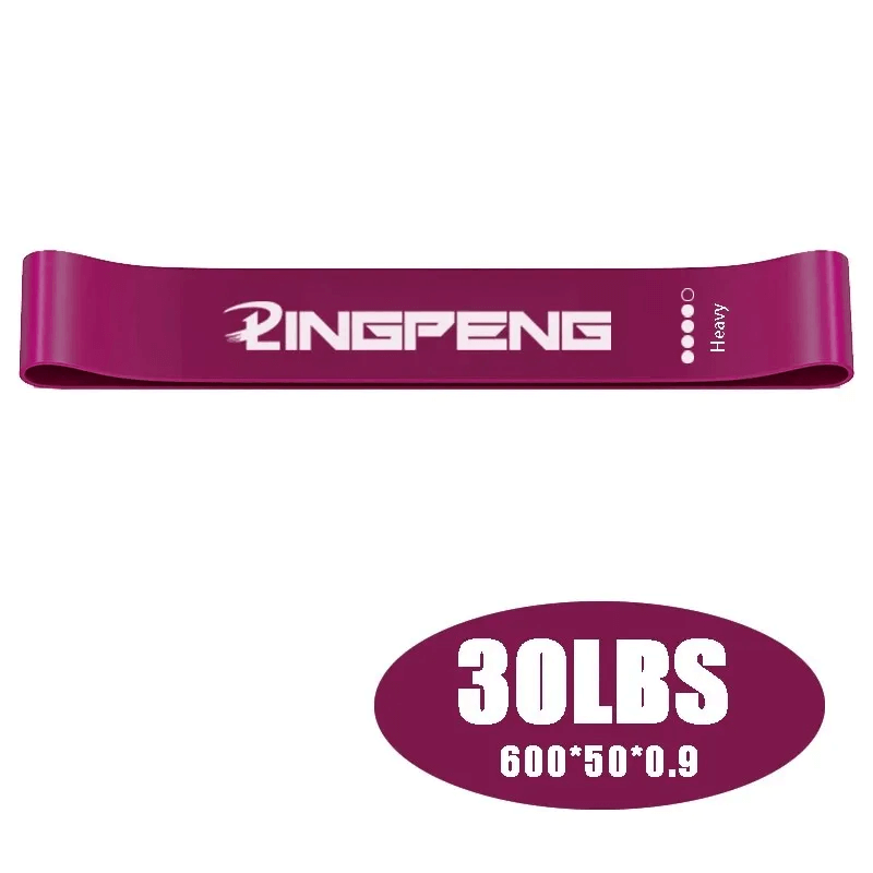Heavy resistance loop band 30lbs for yoga, pilates, strength. Perfect for leg, core workouts. SF3407 fitness training gear.